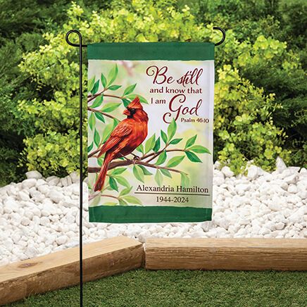 Personalized Cardinal Memorial Garden Flag-373225