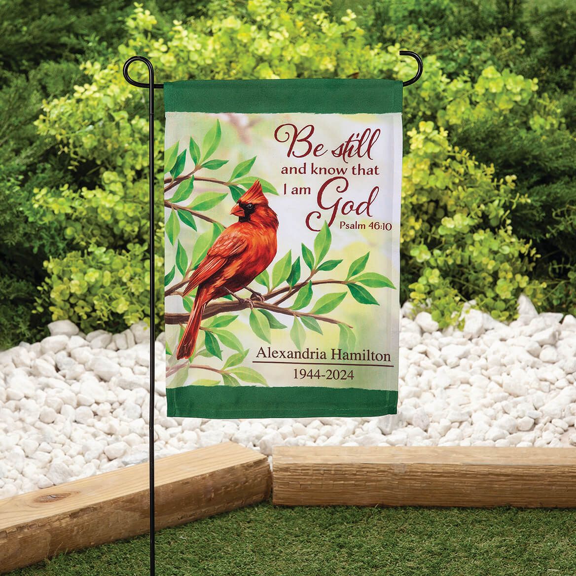 Personalized Cardinal Memorial Garden Flag + '-' + 373225