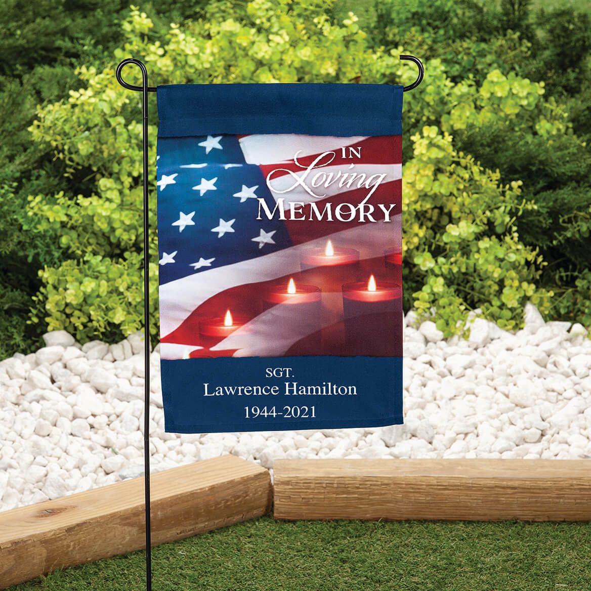 Personalized Patriotic Memorial Garden Flag + '-' + 373227