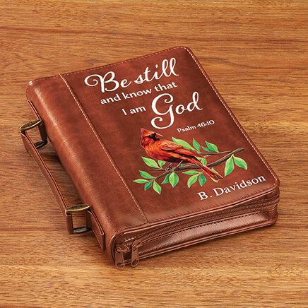 Personalized Cardinal Brown Bible Case-373334