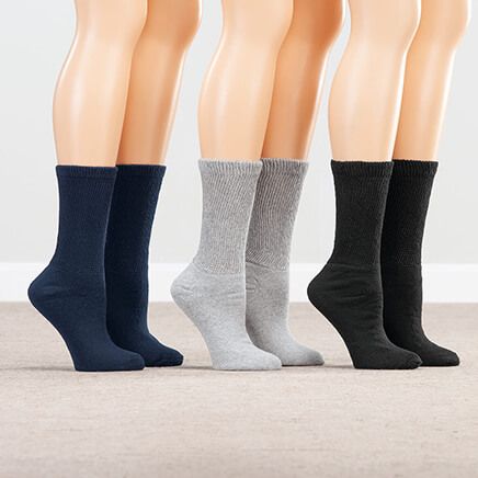 Silver Steps™ Diabetic Crew Socks, 3 Pairs-373355
