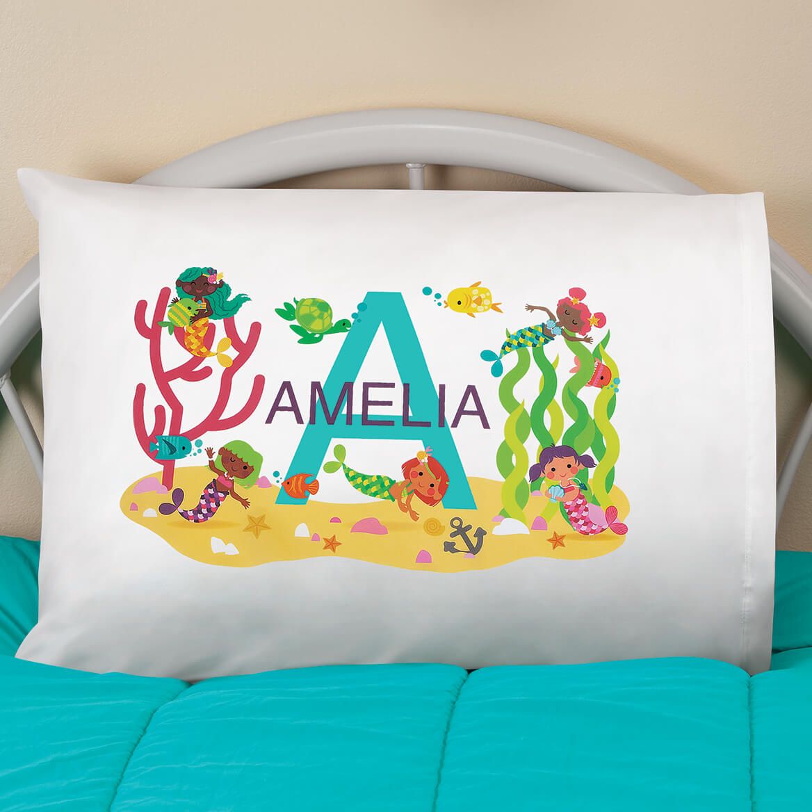 Personalized My Name Mermaid Pillowcase + '-' + 373357