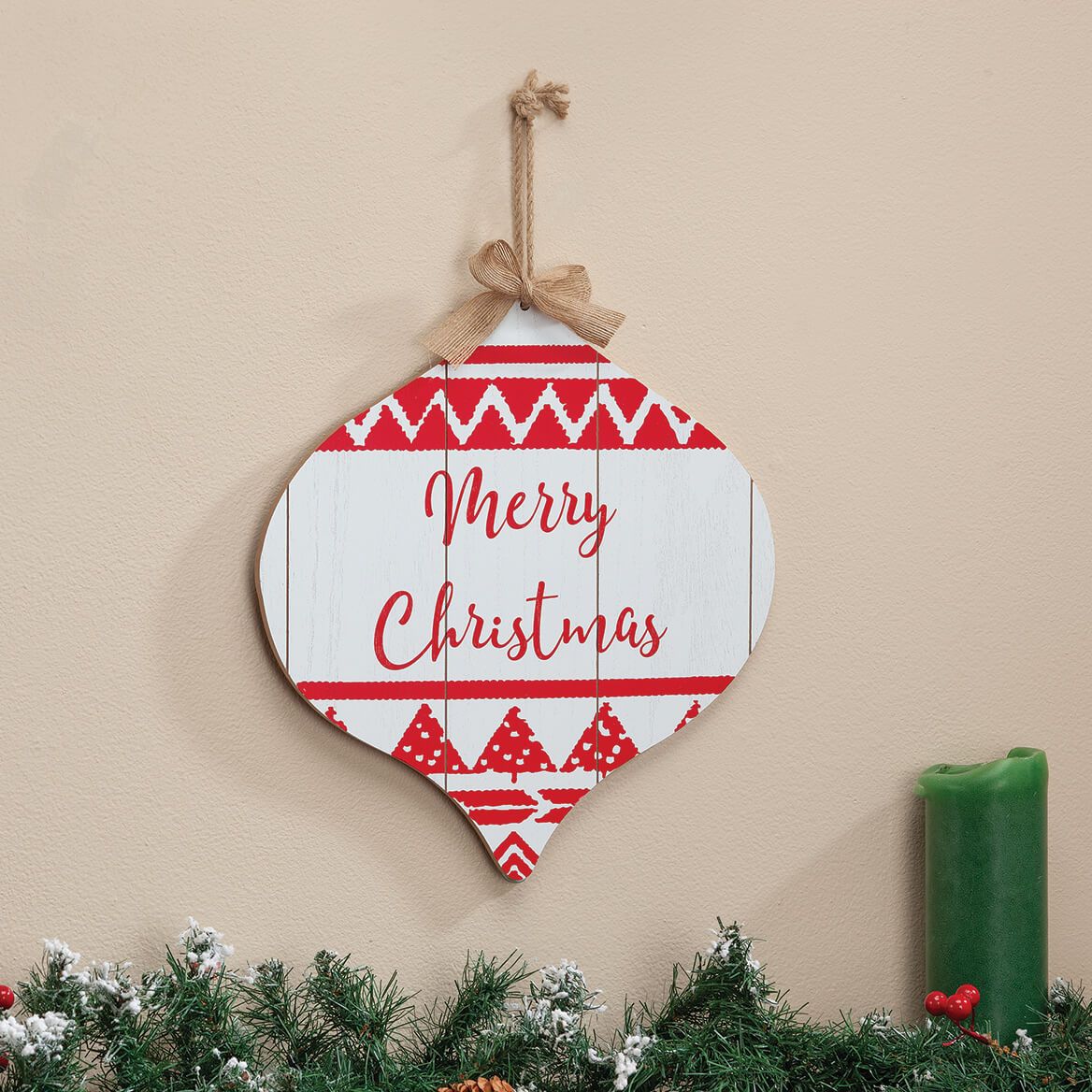 Personalized Ornament Wall Hanging by Holiday Peak™ + '-' + 373505