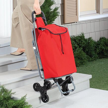 Tri-Wheel Shopping Cart with Foldable Seat-373592