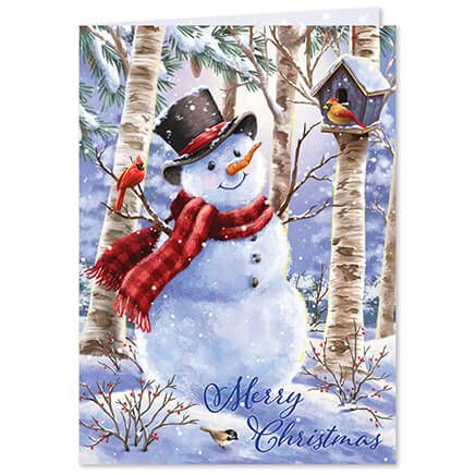 View product details for Personalized Snowman and Friends Christmas Cards, Set of 20
