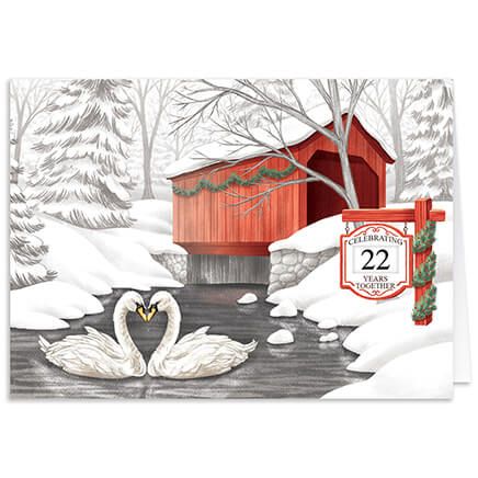 Personalized Years Together Christmas Card Set of 20-373670