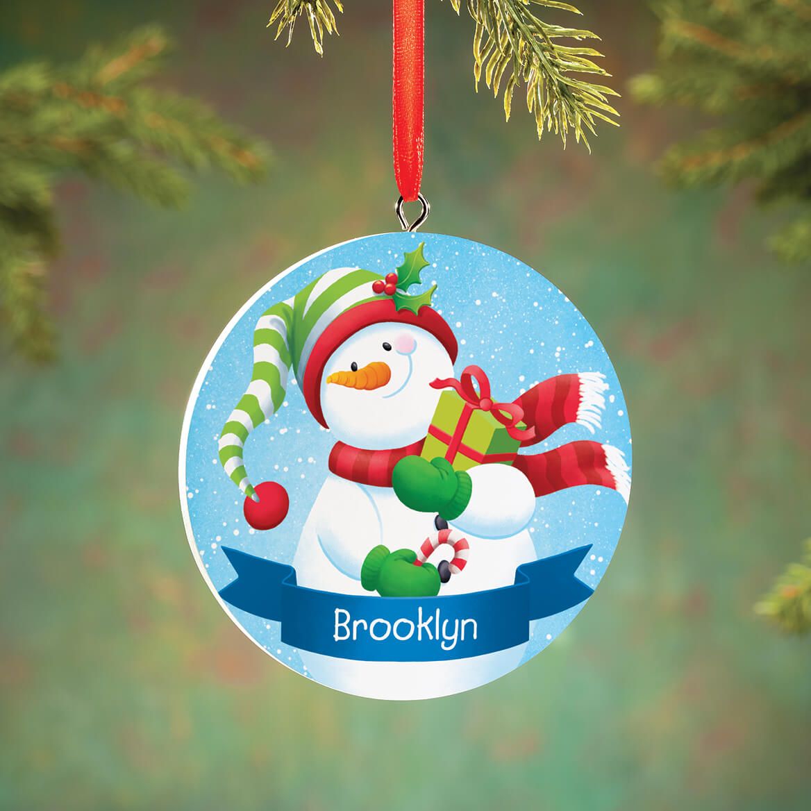 Personalized Snowman Ornament