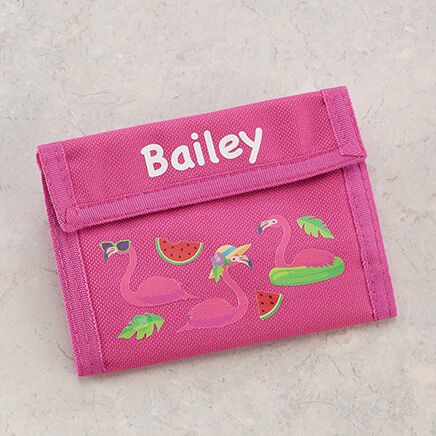 Personalized Children's Flamingo Wallet-373906