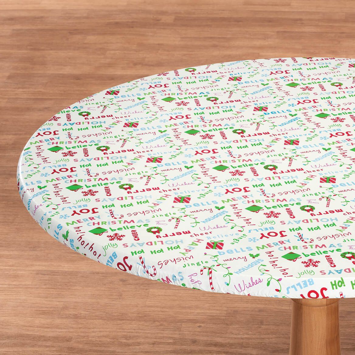 Holiday Expressions Elasticized Vinyl Table Cover by Chef's Pride™ + '-' + 373920