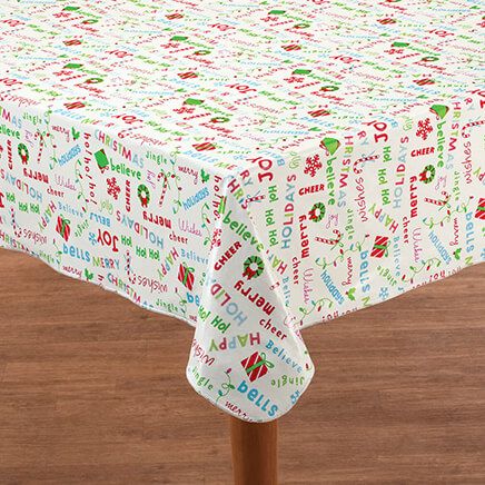 Holiday Expressions Vinyl Table Cover by Chef's Pride-373921