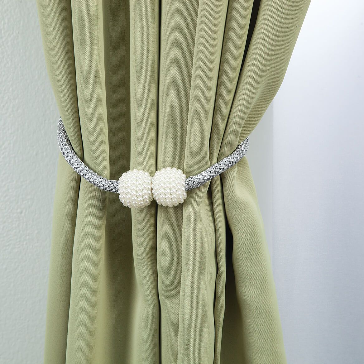 Magnetic Curtain Tieback, Set of 2 + '-' + 373952