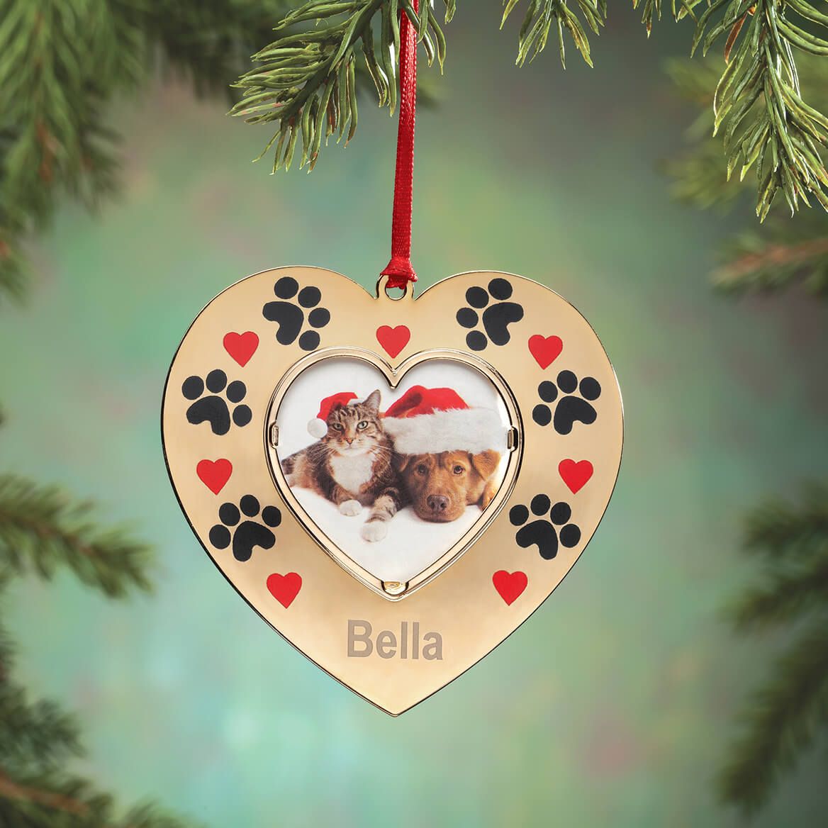 Personalized Goldtone Pet Frame Ornament + '-' + 373982