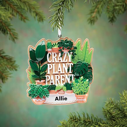 Personalized Crazy Plant Parent Ornament-374084