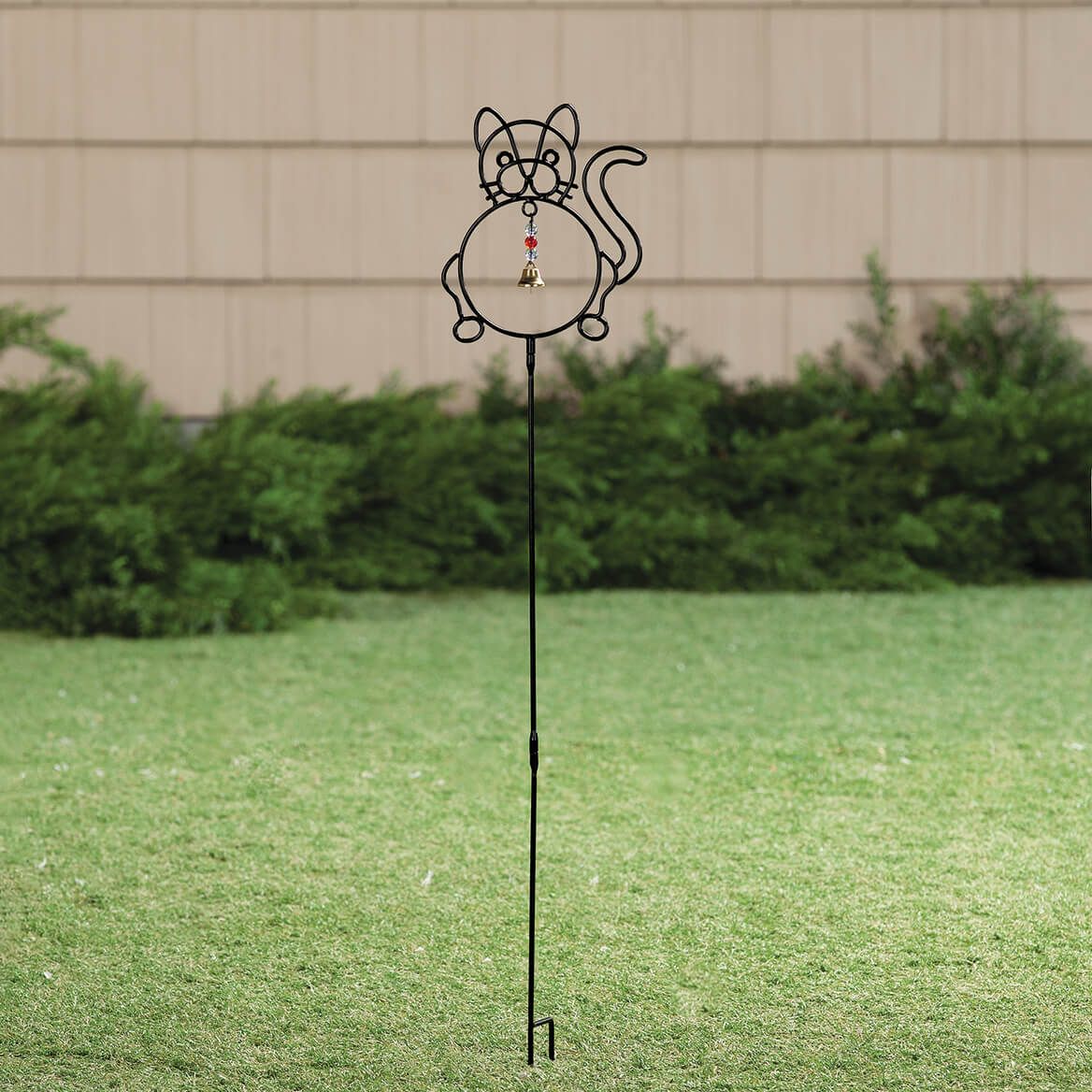 Metal Kitty with Bell Decorative Yard Stake by Fox River™ Creations + '-' + 374091