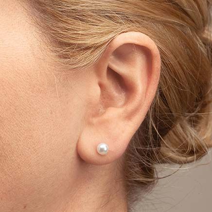 Multi-Colored Cultured Pearl Earrings, 7 Pairs-374099