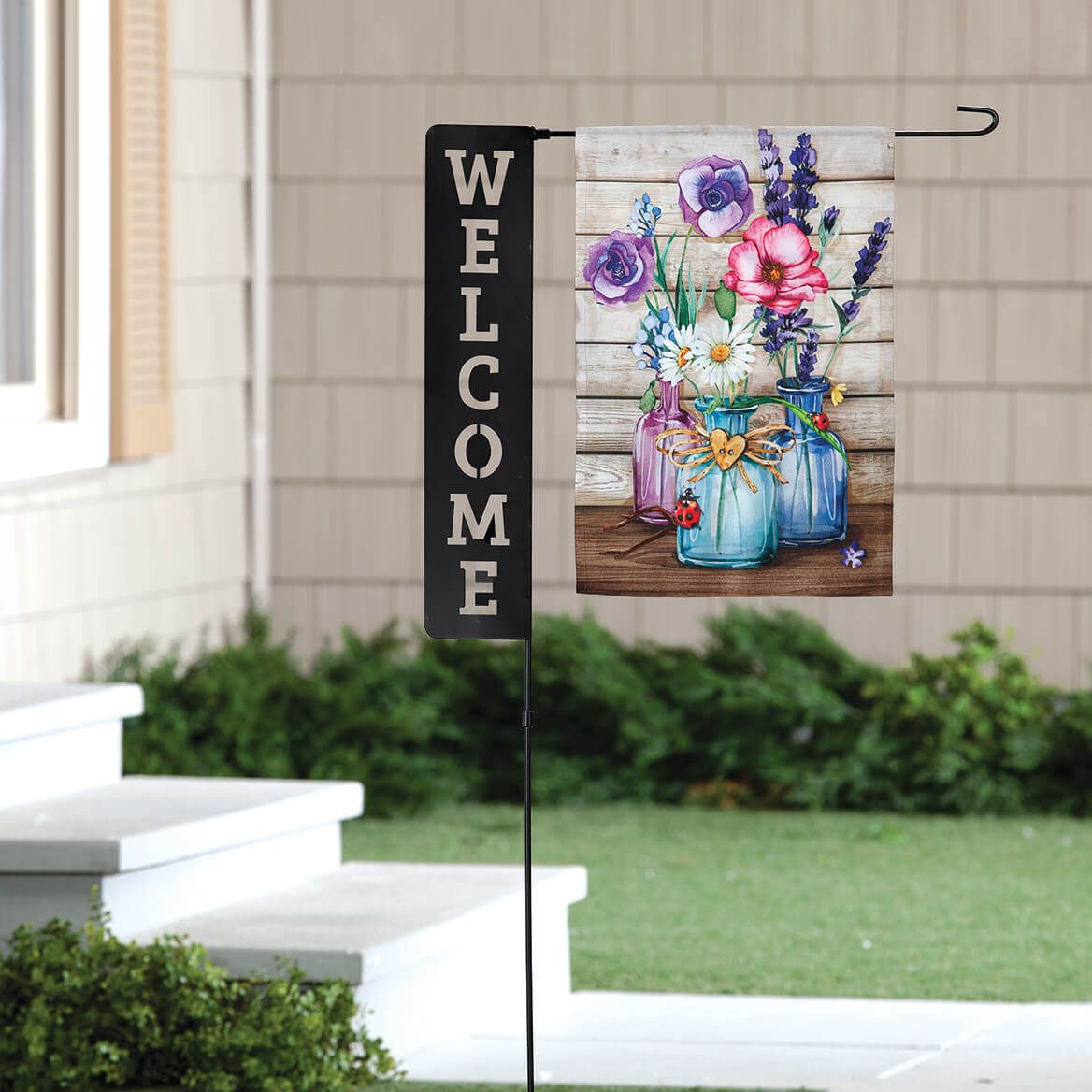 Metal Welcome Garden Flag Holder by Fox River™ Creations + '-' + 374104
