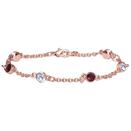 Designer Garnet Bracelet with Swarovski Crystals-374144