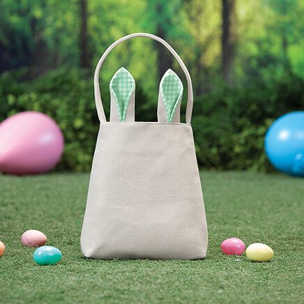 Bunny Bag with Green Gingham-374178