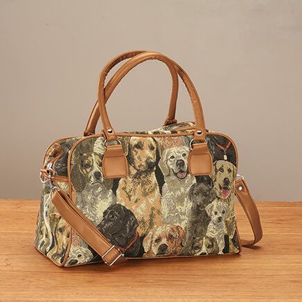Animal Tapestry Barrel Handbag-374399