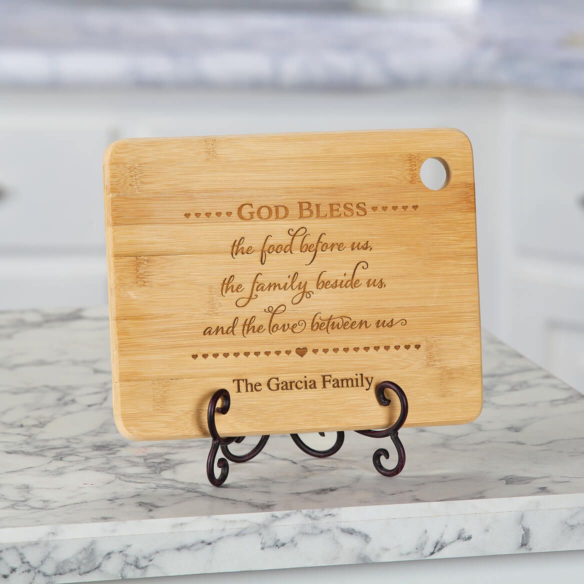 Personalized "Bless The Food Before Us" Cutting Board + '-' + 374403