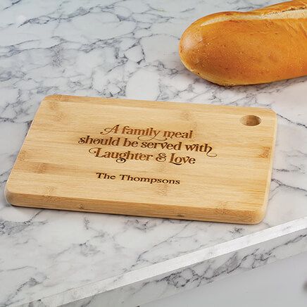 Personalized "A Family Meal" Cutting Board-374404