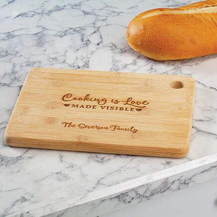 Personalized "Cooking is Love" Cutting Board-374405