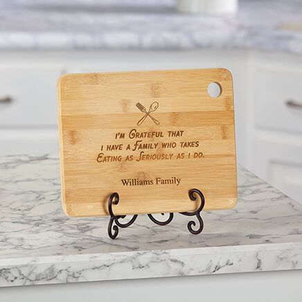 Personalized "I'm Grateful" Cutting Board-374407