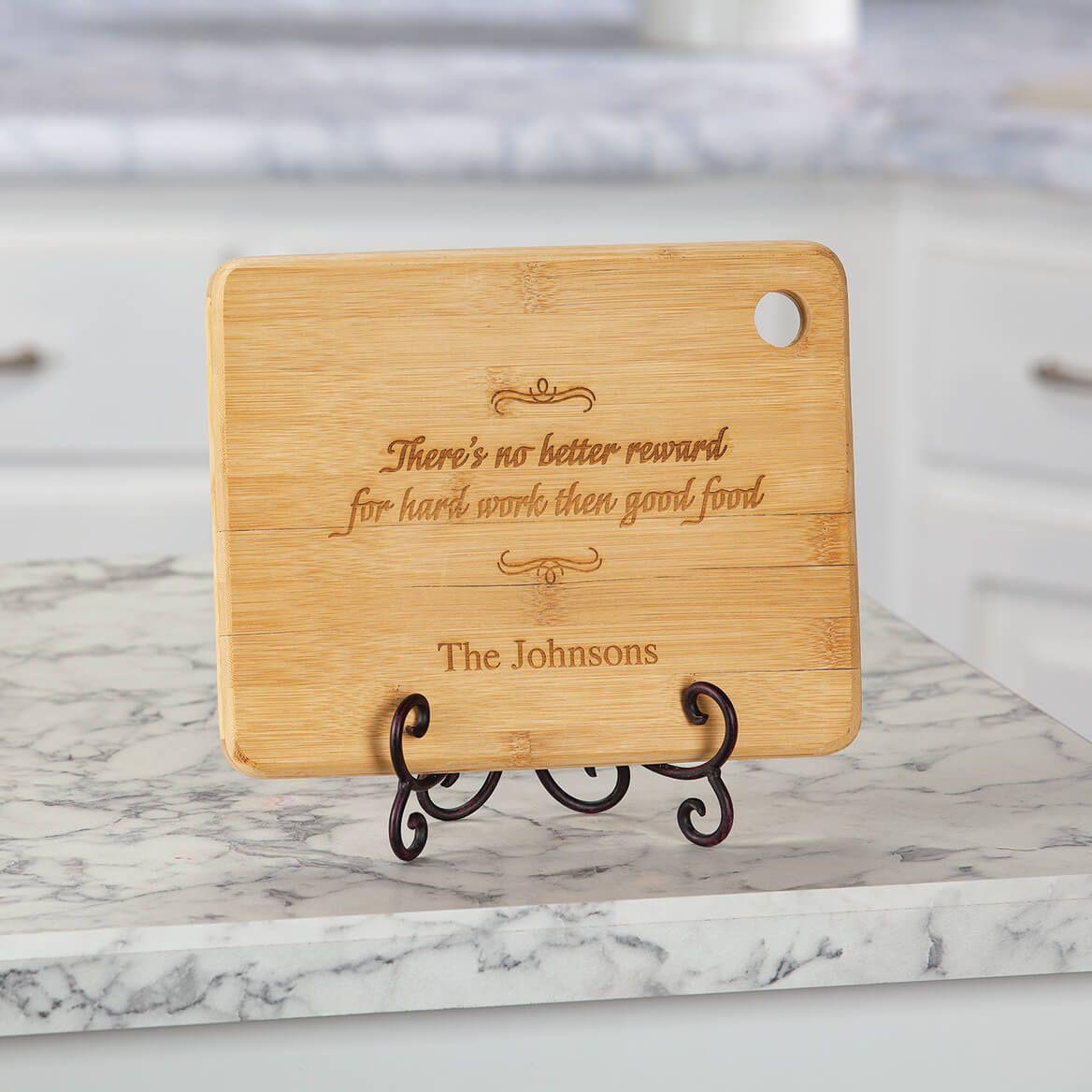 Personalized "There's No Better Reward" Cutting Board + '-' + 374411