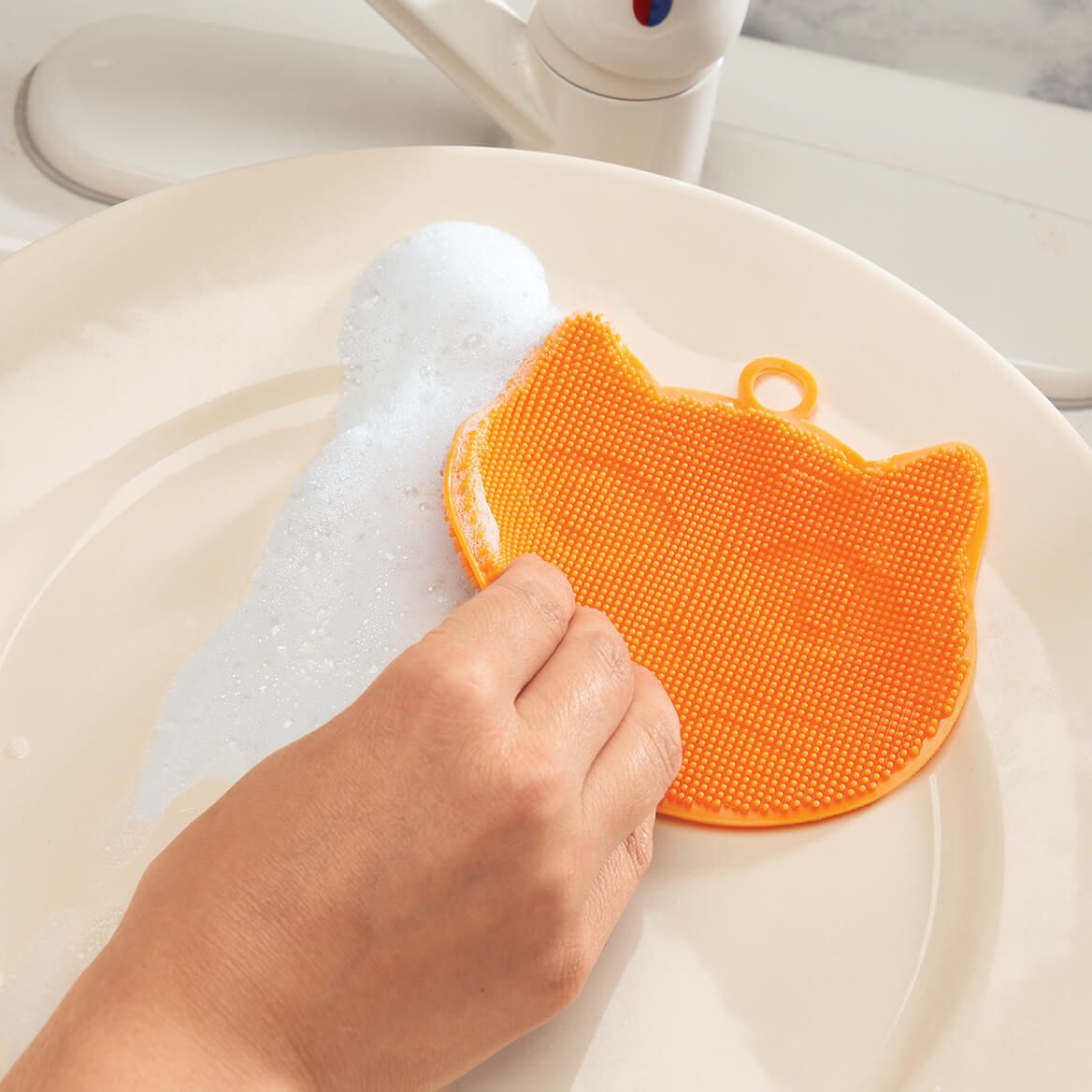 Cat Face Silicone Scrubber by Chef's Pride™ + '-' + 374486