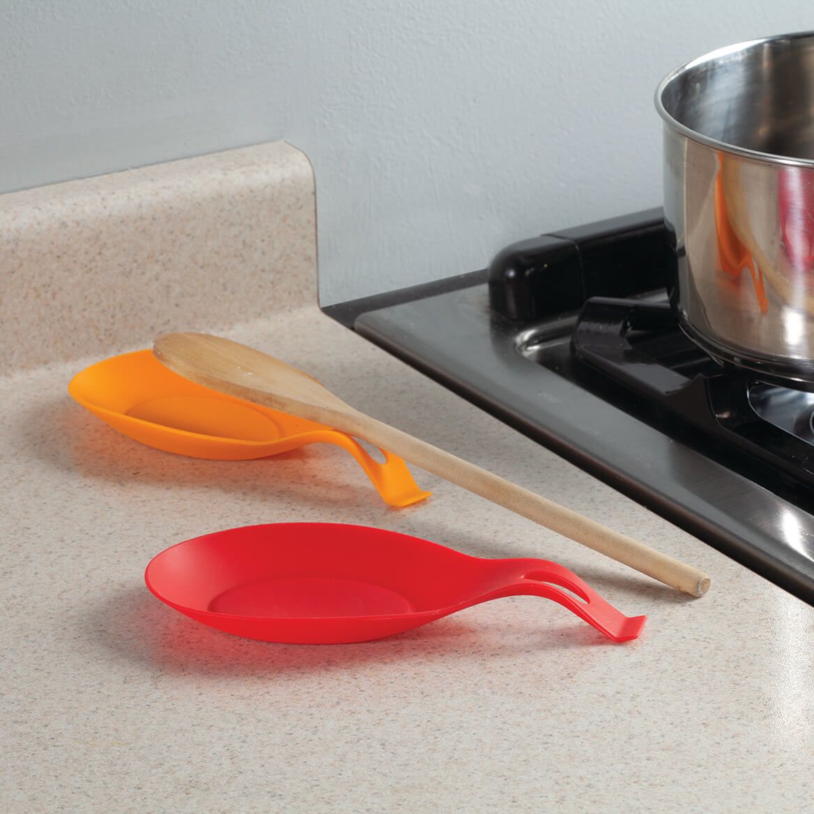 Silicone Spoon Rests by Chef's Pride™, Set of 4 + '-' + 374490