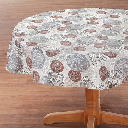 60" Round Circular Pattern Design Vinyl Table Cloth-374500