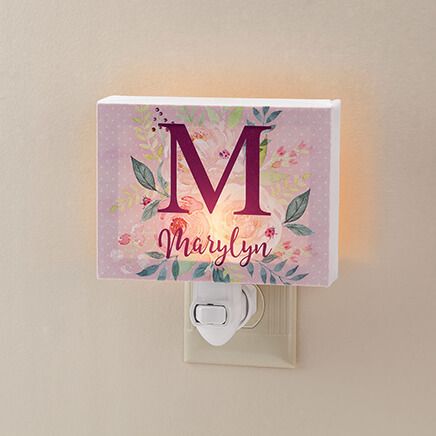 Personalized Floral Children's Night Light-374526