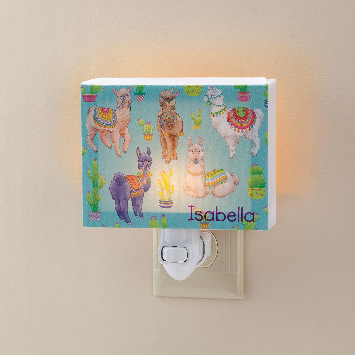 Personalized Llamas Children's Night Light + '-' + 374528