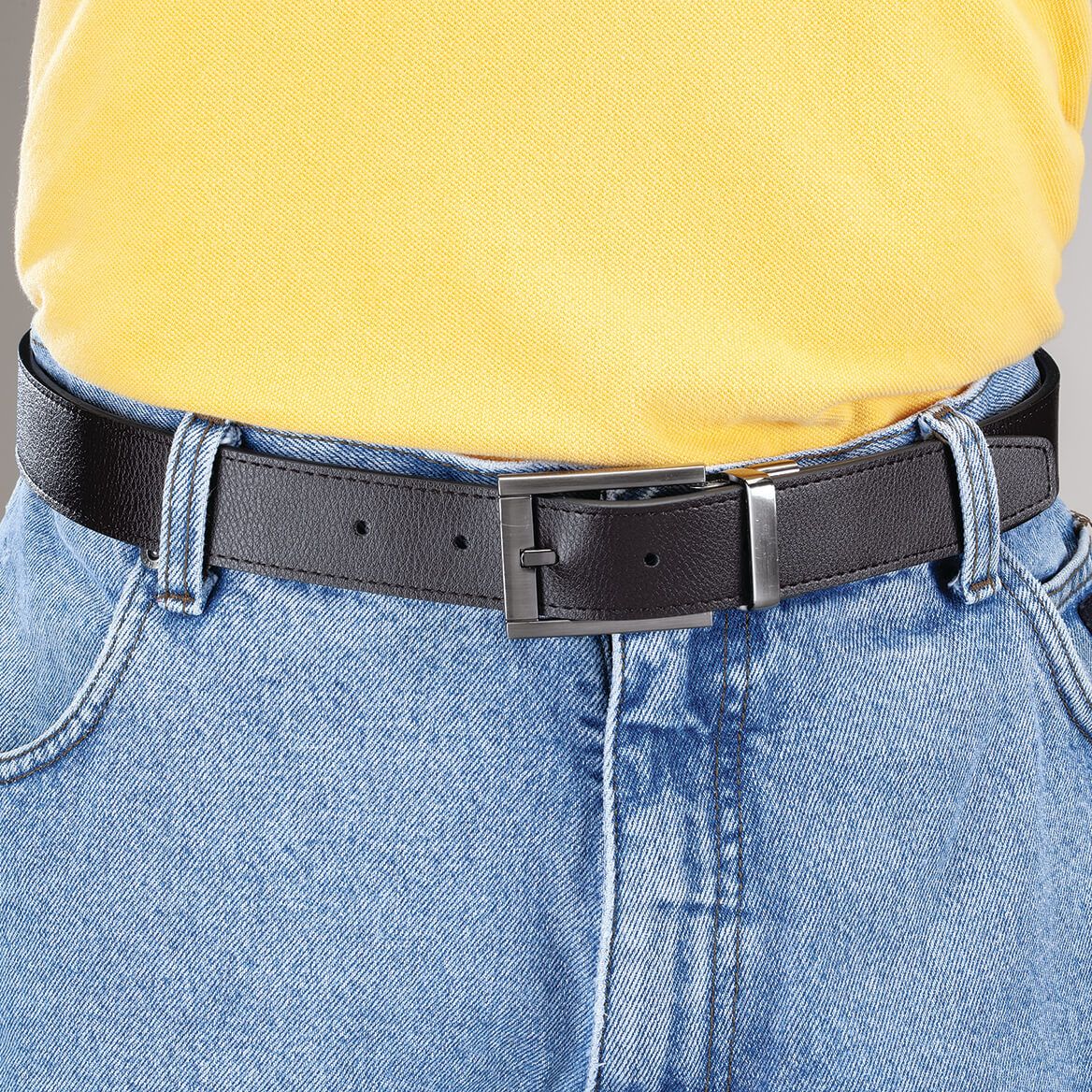 Reversible Leather Belt + '-' + 374586