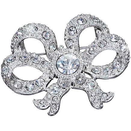 Crystal Bow Brooch-374719
