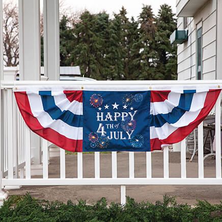 Lighted Happy Fourth of July Bunting by Holiday Peak™-374833