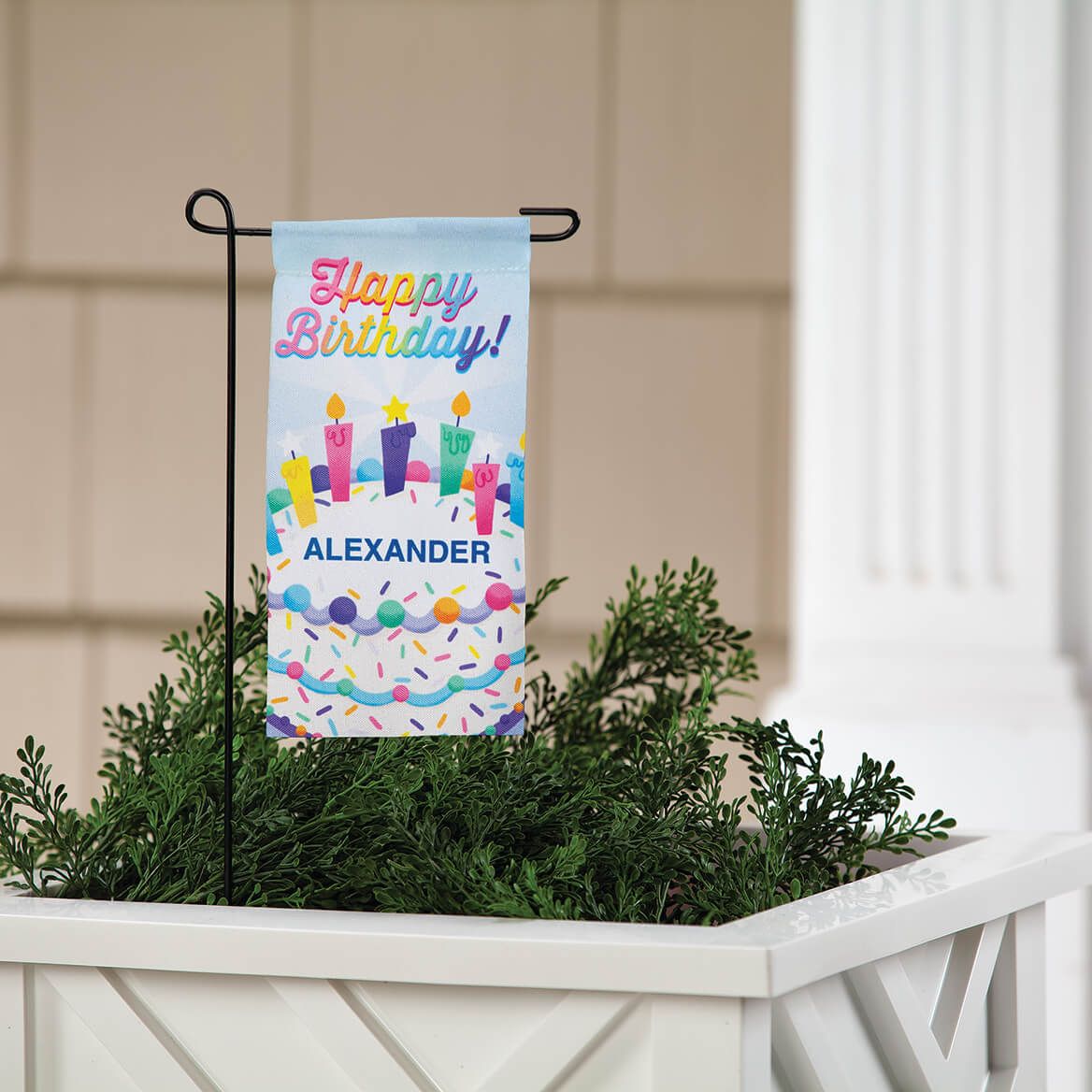 Personalized Happy Birthday Mini Garden Flag + '-' + 374990