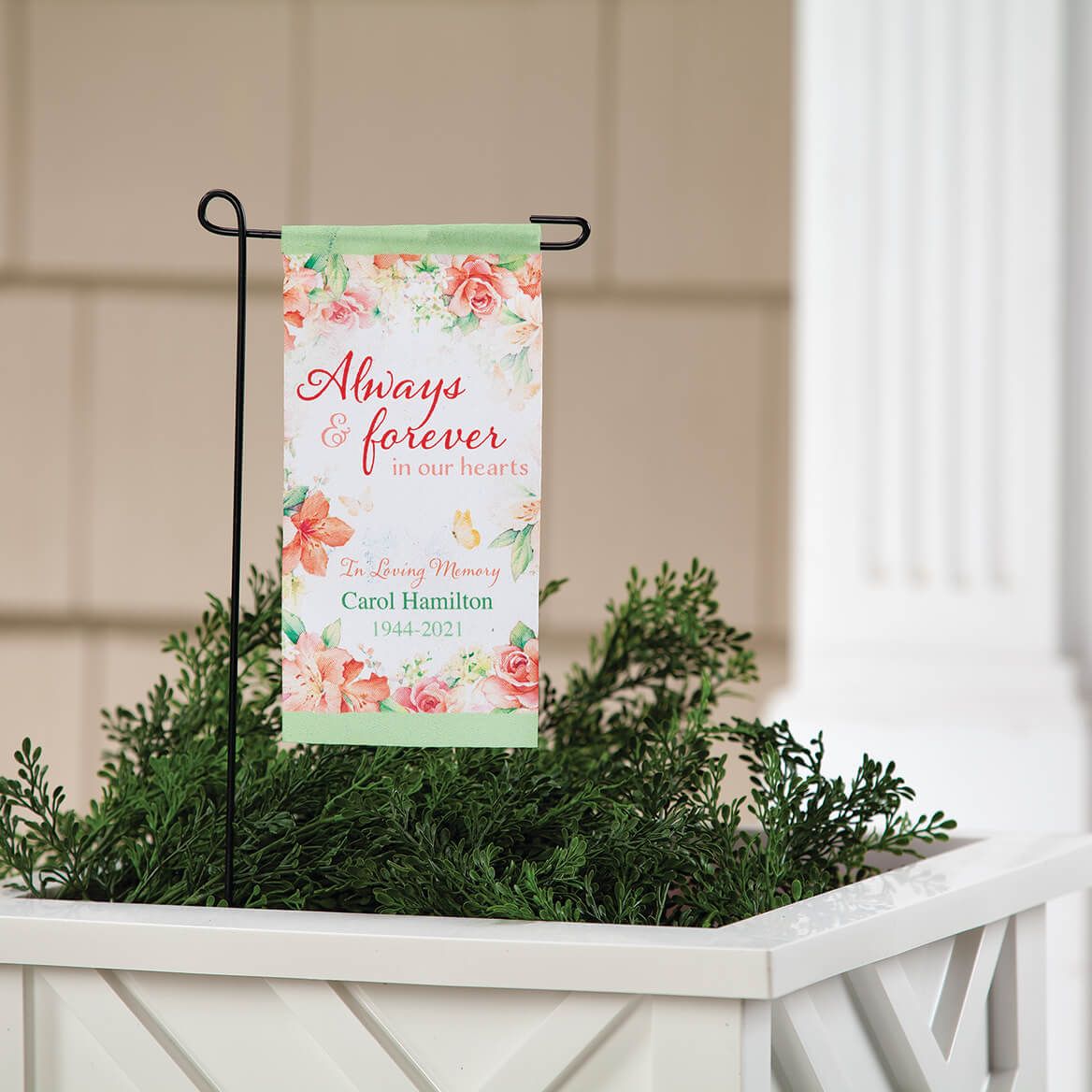 Personalized Always & Forever Memorial Mini Garden Flag + '-' + 374992
