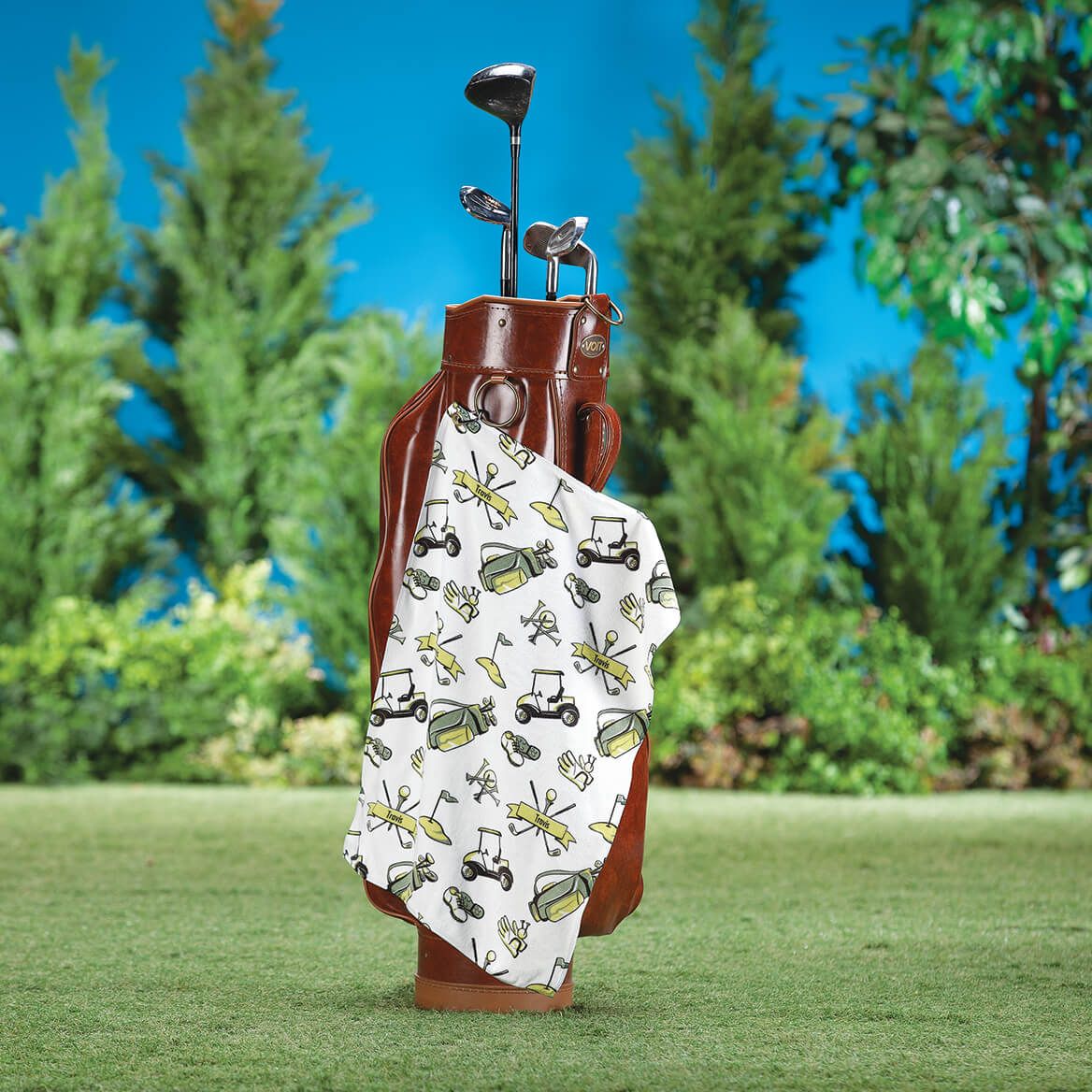 Personalized Golf Icons Golf Towel + '-' + 375094