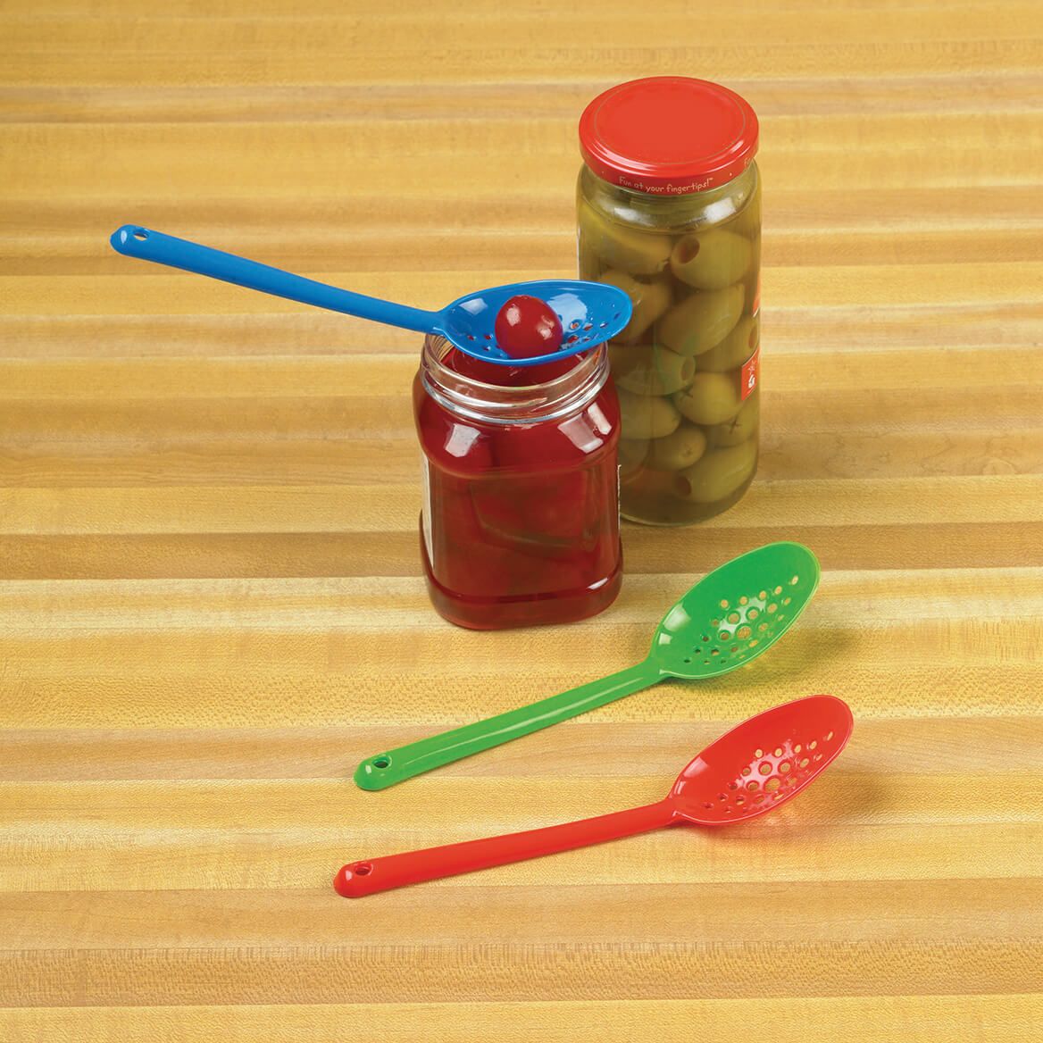 Mini Strainer Serving Spoons, Set of 3 + '-' + 375299