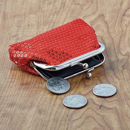 Red Sequin Coin Purse-375350