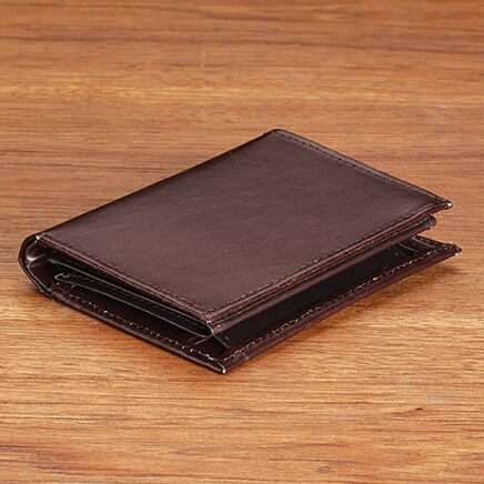 20-Pocket RFID Wallet, Brown-375579