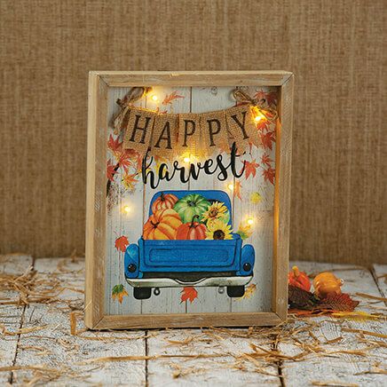 Happy Harvest Lighted Picture by Holiday Peak™-375583