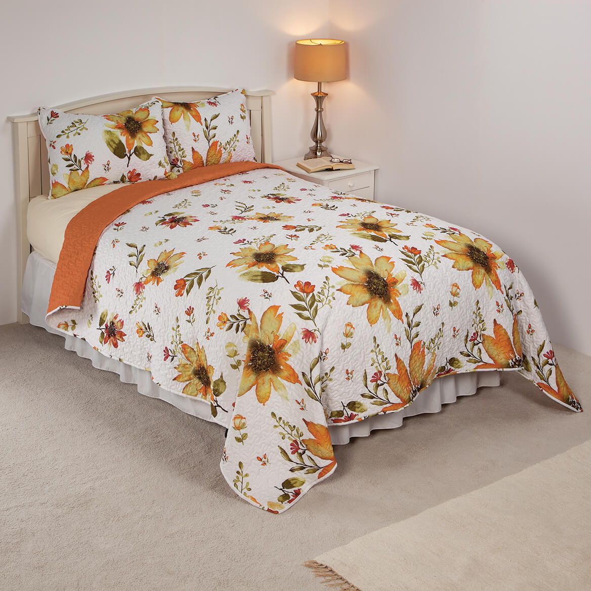 3-Piece Sunflower Bedspread Set by OakRidge™ + '-' + 375624
