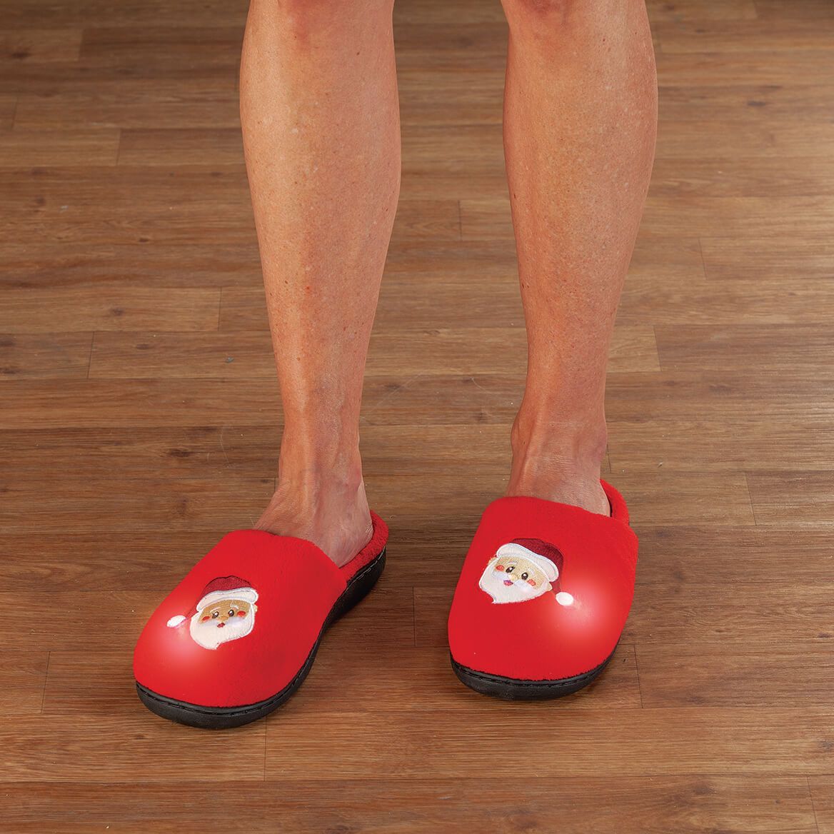 Lighted Santa Slippers + '-' + 375673