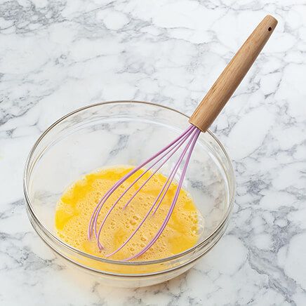 Wood Handle Silicone Whisk-375689