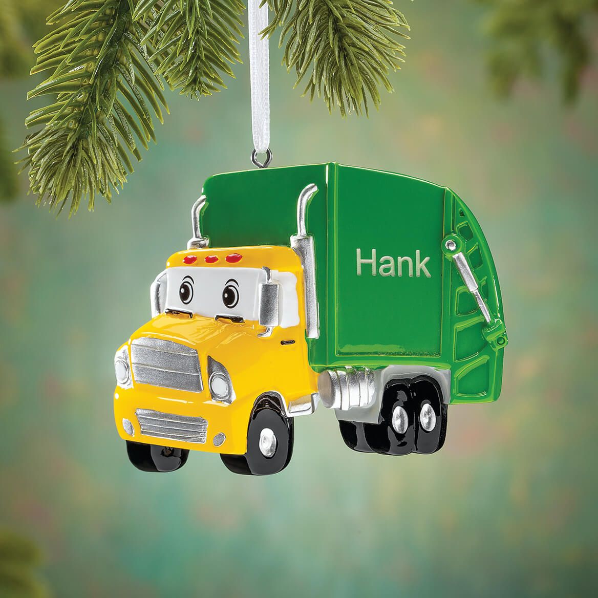 Personalized Garbage Truck Ornament + '-' + 375715