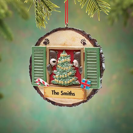 Personalized Bears in Window Ornament-375718