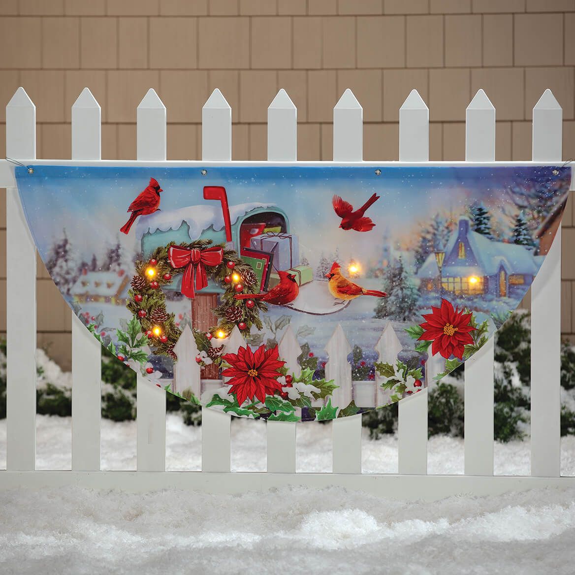 Lighted Cardinals Bunting By Fox River™ Creations + '-' + 375834