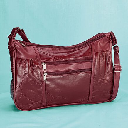 Patch Leather Handbag-375878